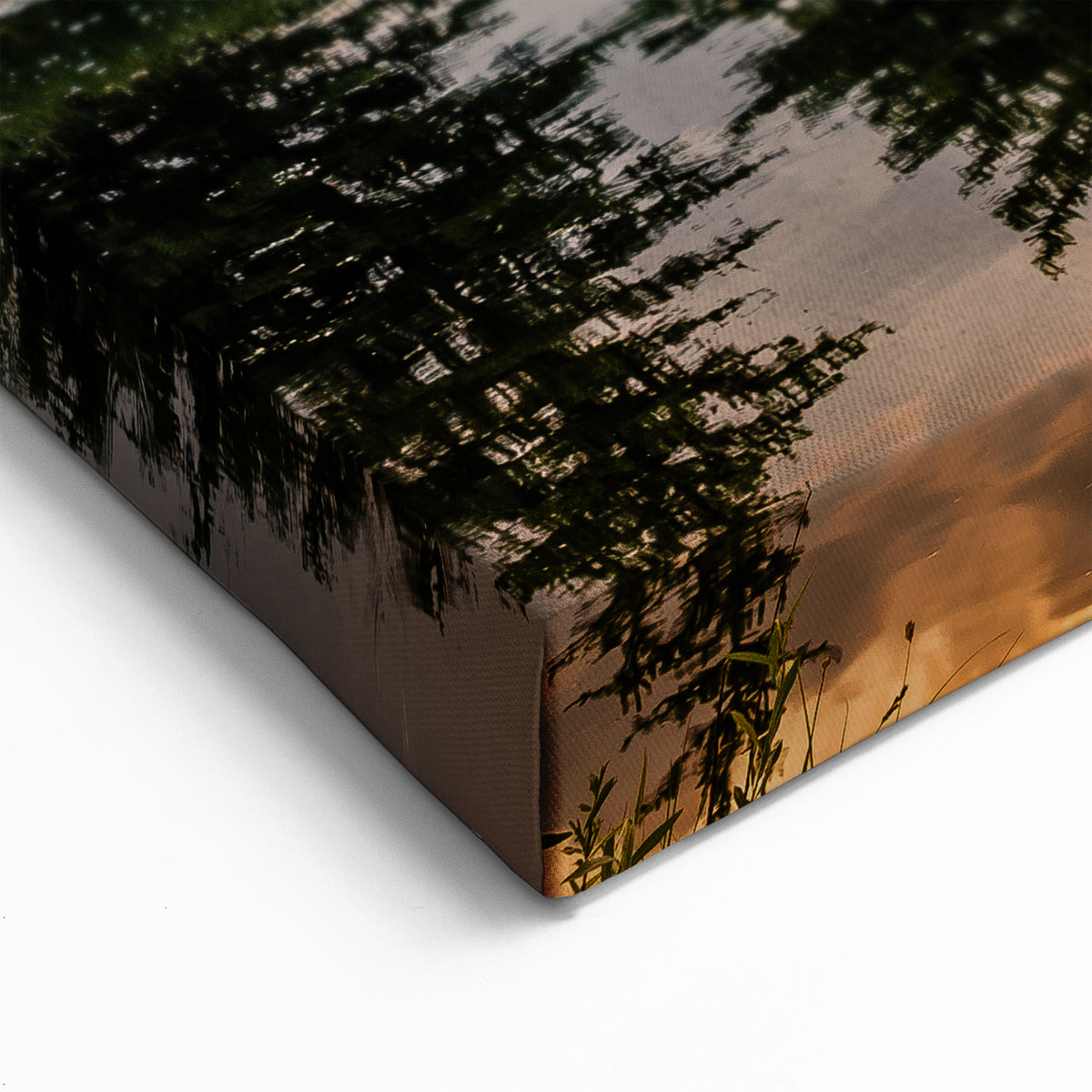 Grand Teton Scenic Print – Sunset with Mountain and Forest Reflections