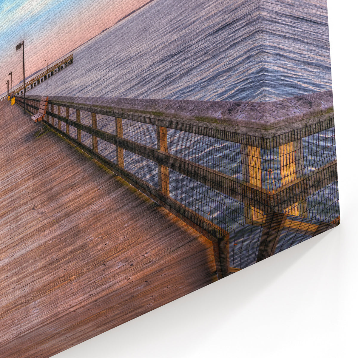 Chesapeake Bay Scenic Art - Peaceful Pier View in Canvas and Framed Prints
