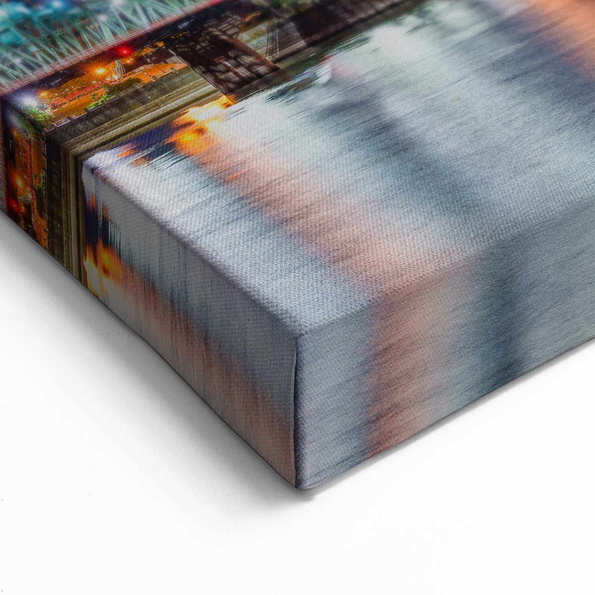 Custom Portland Cityscape Wall Art – Lightning Storm Over Skyline