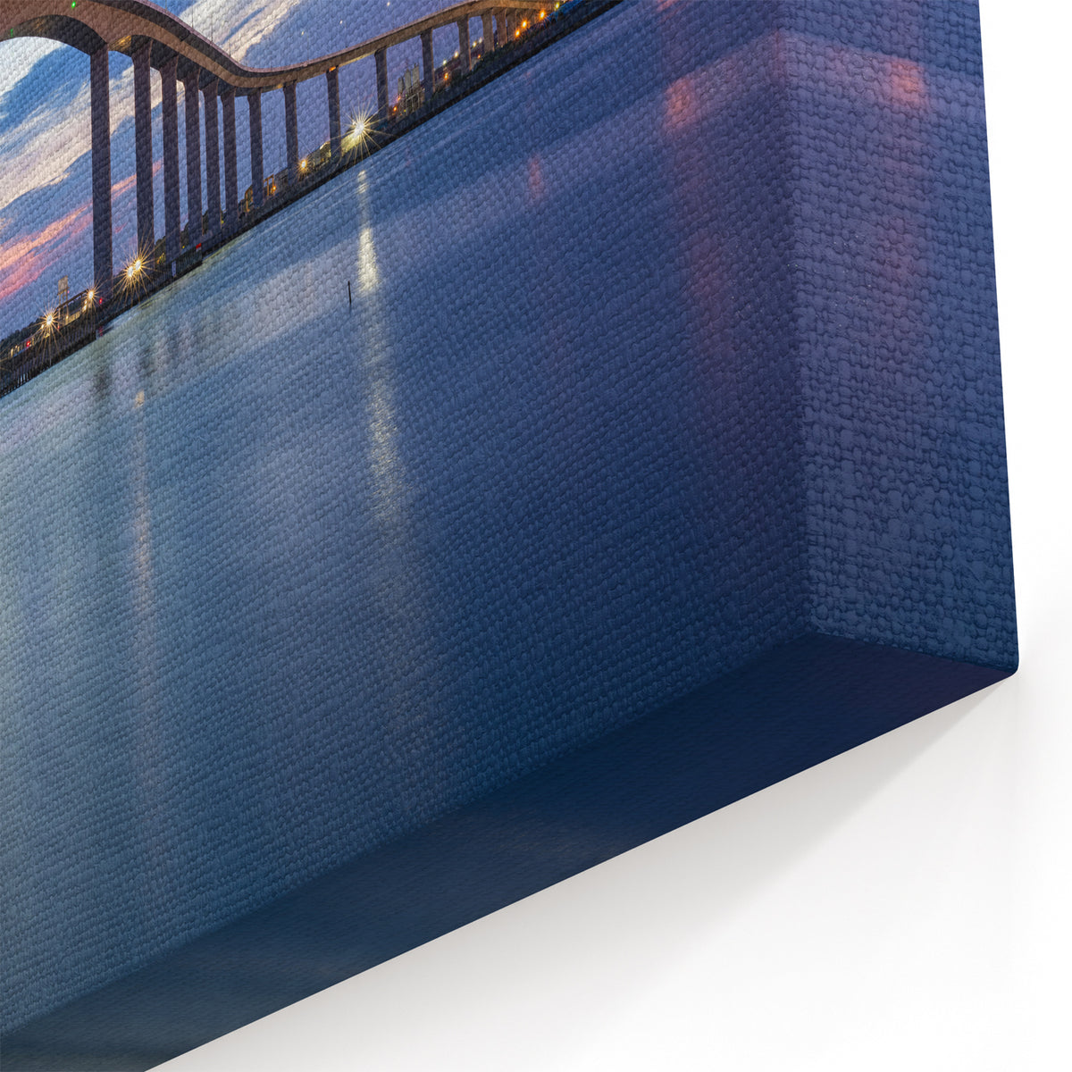 Chesapeake Bay Acrylic Prints - Stunning Bridge at Dusk Scenic Wall Art