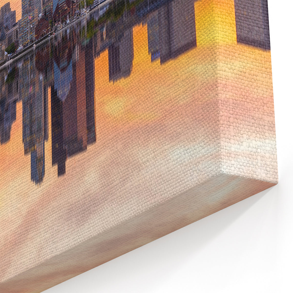 Boston Skyline Wall Art – Massachusetts Cityscape Canvas Print Decor