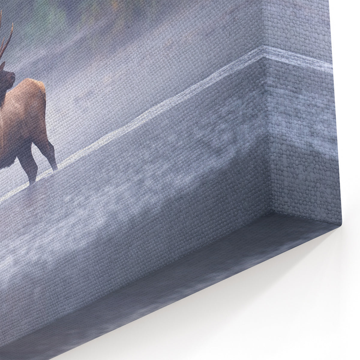 Pennsylvania Wildlife Art - Majestic Elk in Mist Pennsylvania Nature Art