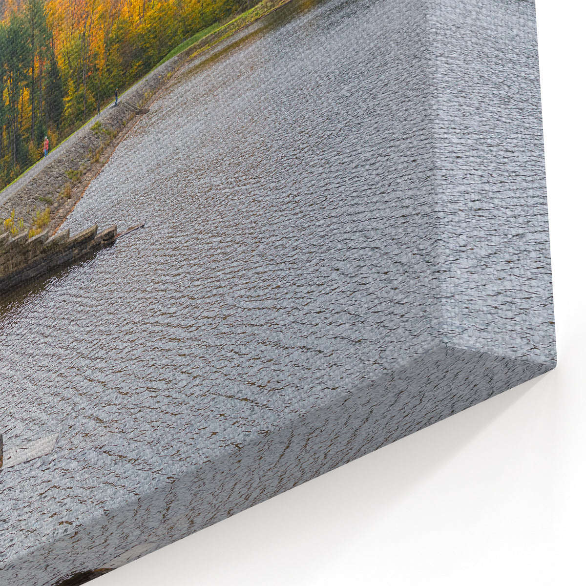 Pennsylvania Wall Art - Scenic Covered Bridge and Autumn Landscape Canvas