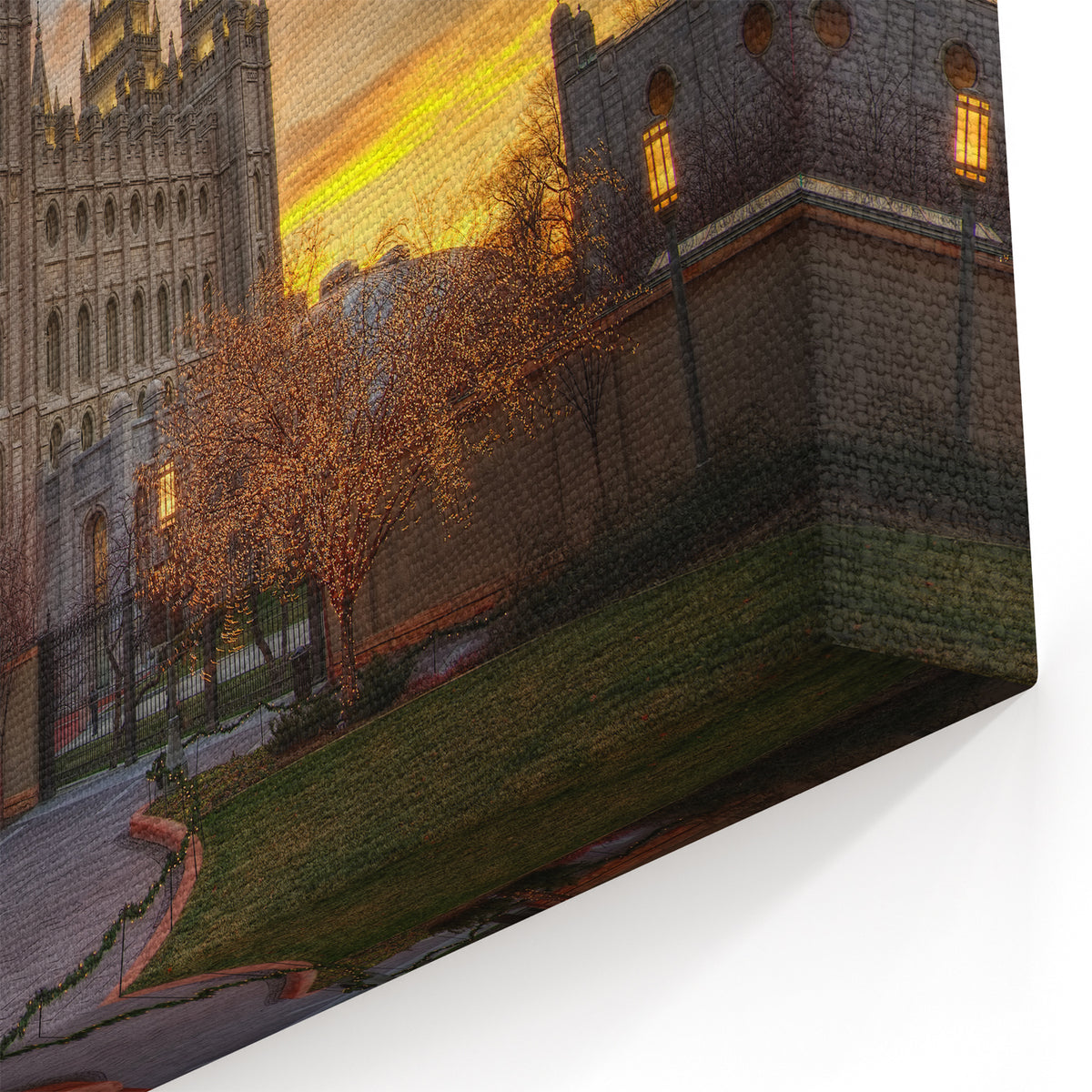Salt Lake City Temple - Scenic Salt Lake City Canvas and Wall Art