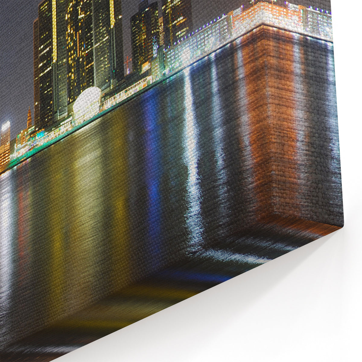Detroit Skyline Art with Fireworks – Stunning Detroit Wall Art for Home