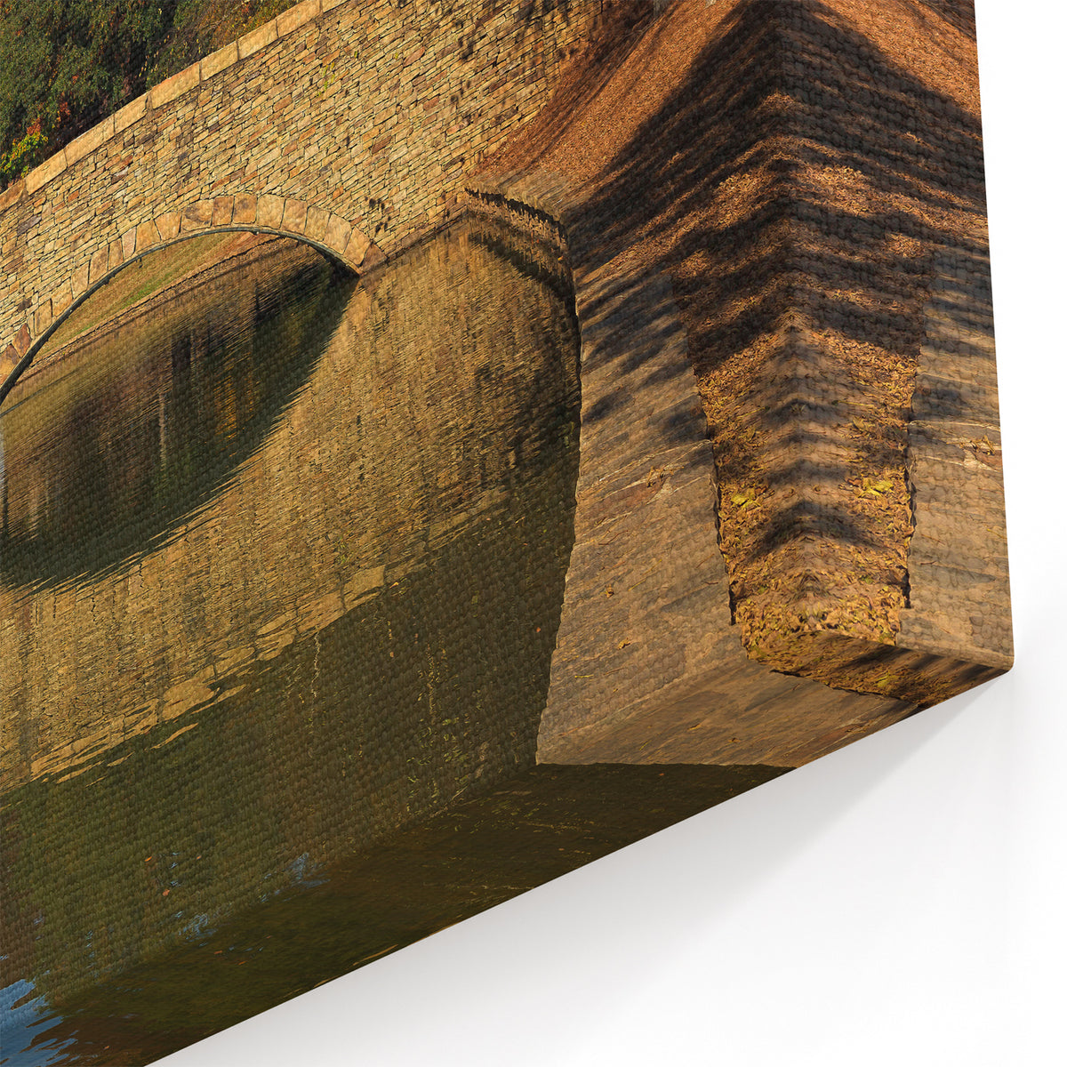 Charlotte Autumn Landscape – Serene Bridge and Nature Wall Art
