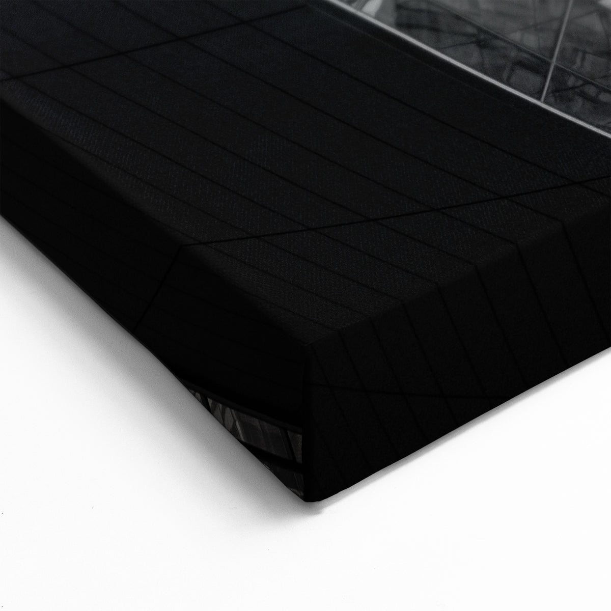 Modern Charlotte Architecture – Black and White Urban Cityscape Wall Art