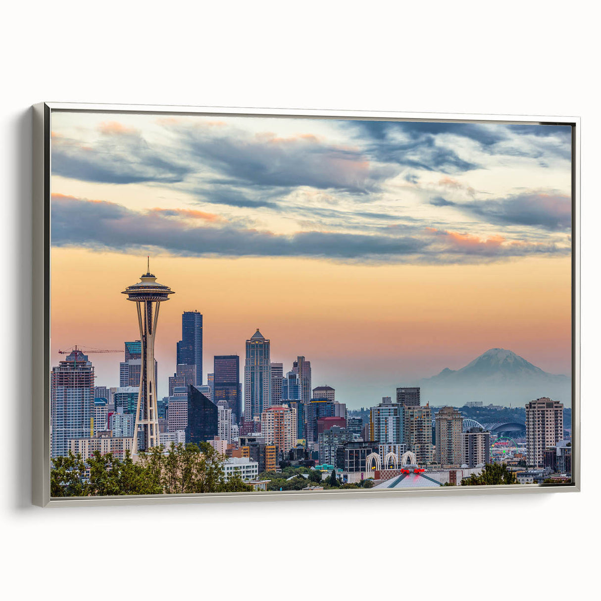 Landscape art painting of a colorful, vintage-style scene on black canvas, ideal for living room decor.