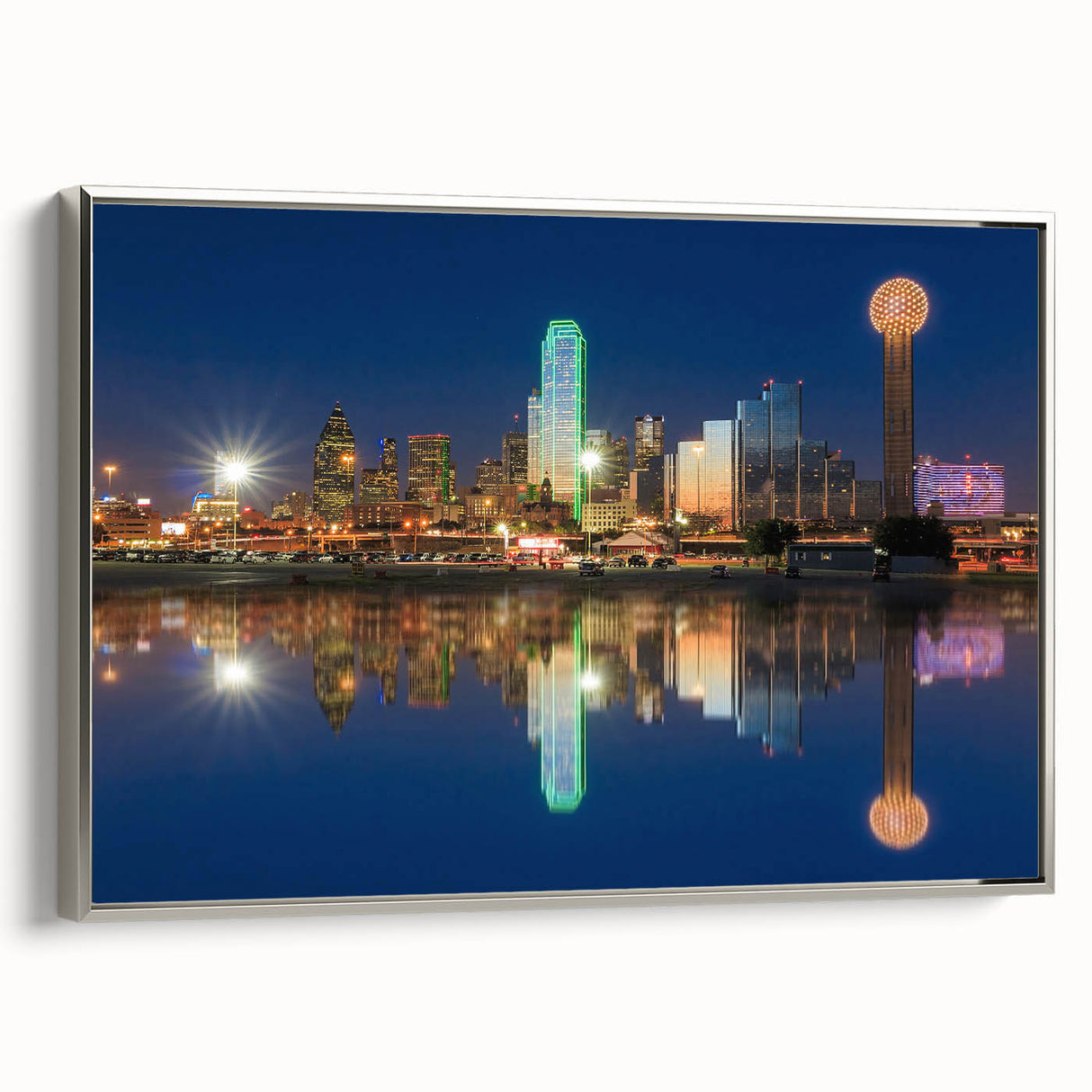 Landscape art painting of a forest in autumn on canvas, featuring vibrant red and orange leaves, ideal for living room decor.