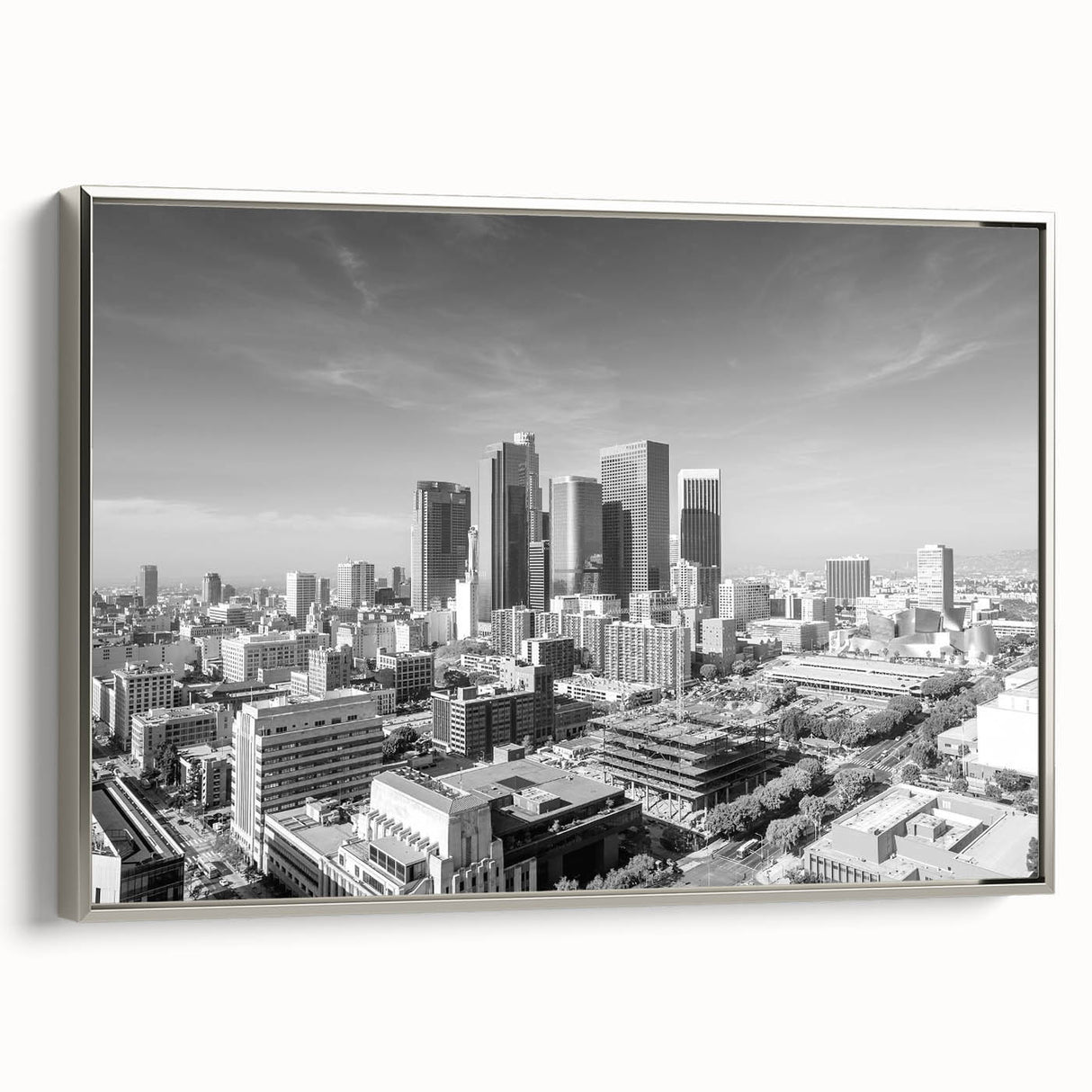 Landscape art painting featuring a vintage poster style with vibrant colors on black background, ideal for living room decor.