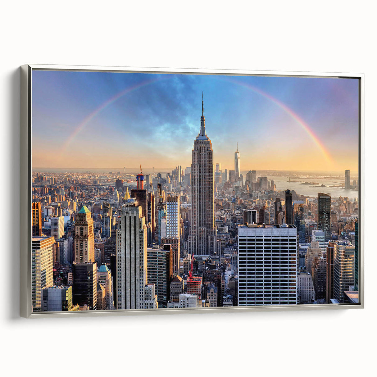 Landscape art painting featuring a vintage poster style of a colorful hill under a black sky, ideal for living room decor.