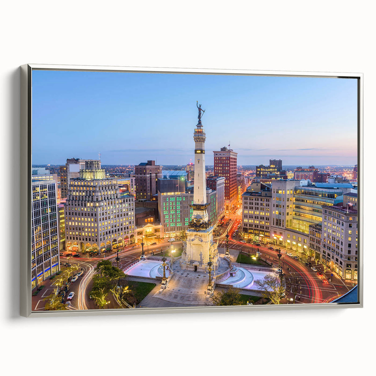 Landscape art painting of rolling hills on a vintage poster, featuring vibrant colors on a black background.