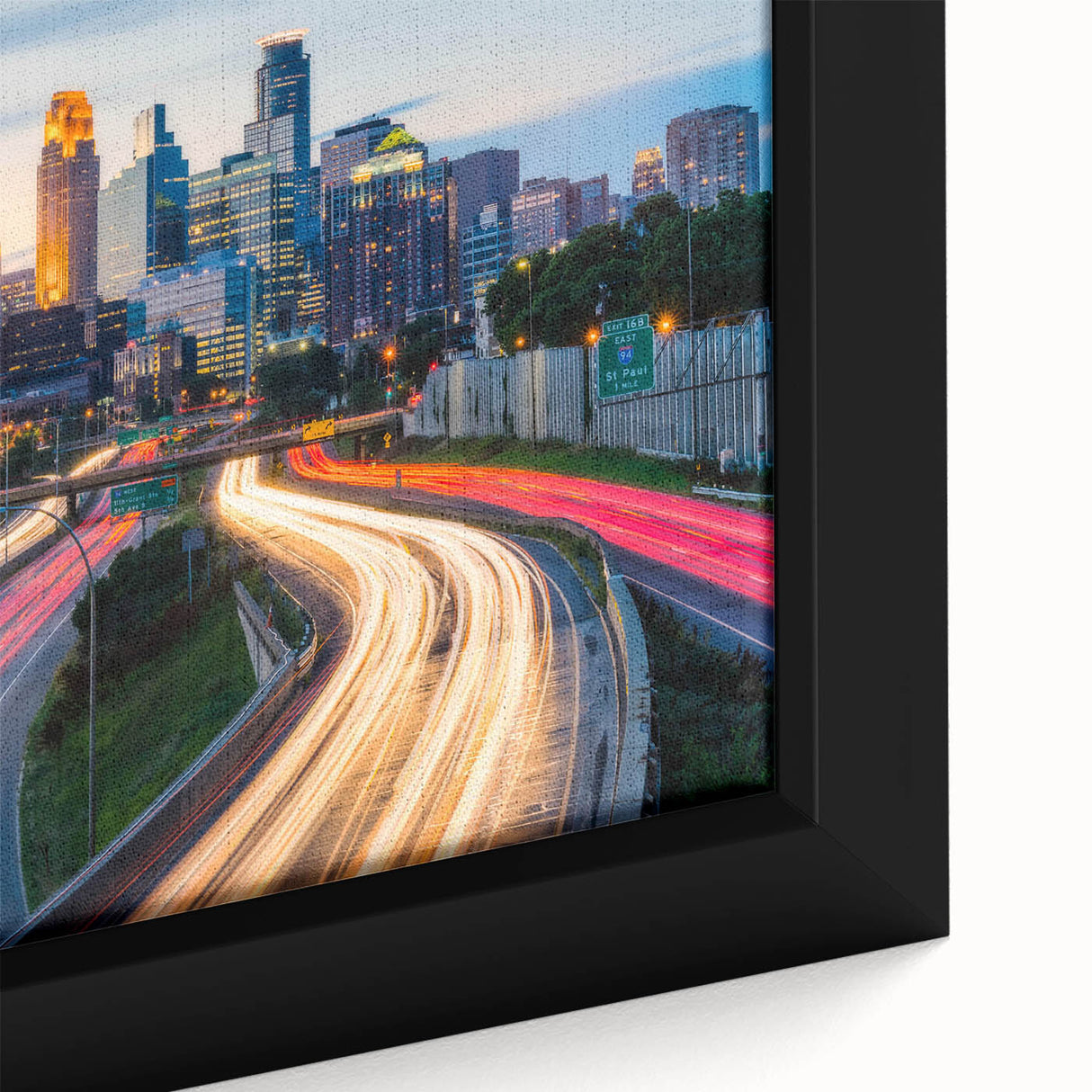 Extra large black canvas art with colorful, textured abstract design, ideal for living room decor.