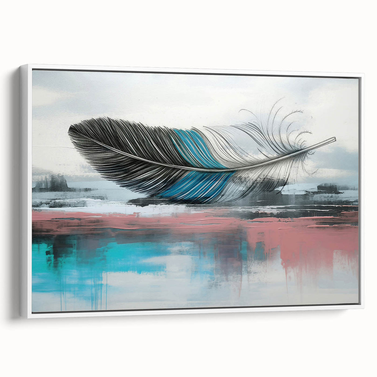 Vibrant rolled canvas displaying an intricate African tribal wall art design with bold colors and detailed patterns, securely packaged in a protective cardboard tube.