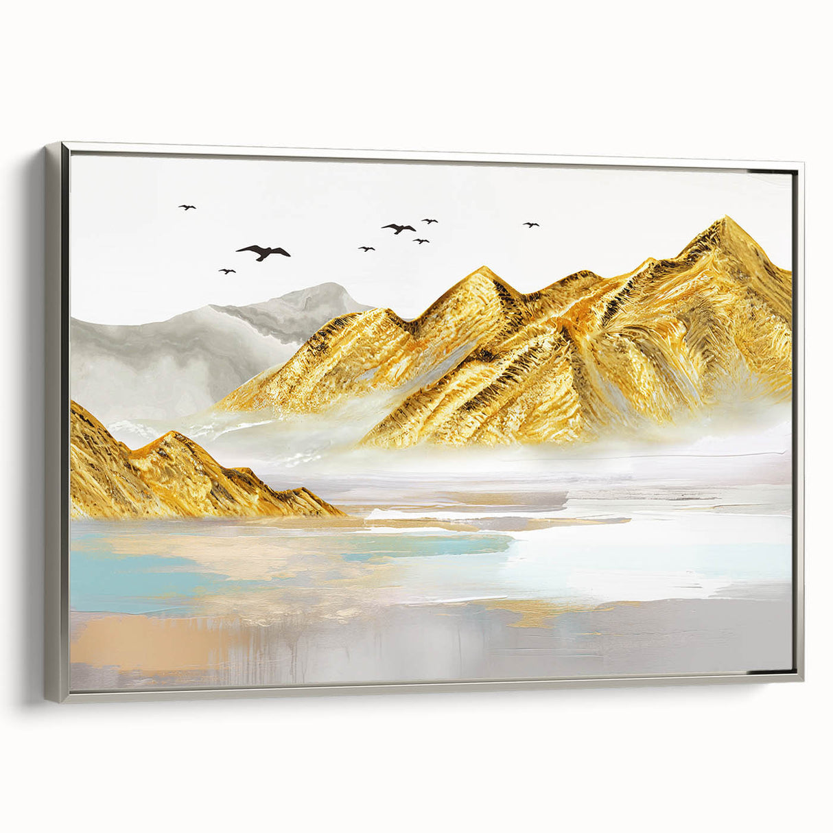 Abstract wall art print featuring vibrant colors and dynamic shapes, perfect for modern home decor or office spaces, emphasizing creativity and style.