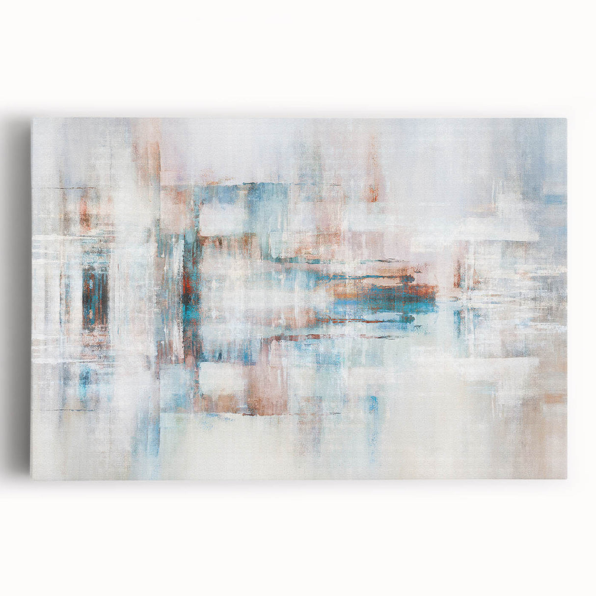 Abstract wall art canvas showcasing vibrant colors and dynamic shapes, ideal for modern home decor, enhancing living spaces with creativity.