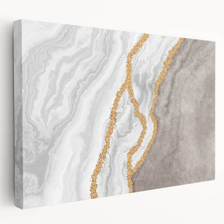 Colorful abstract wall art canvas print showcasing vibrant brush strokes in shades of blue, orange, and yellow, perfect for modern decor.