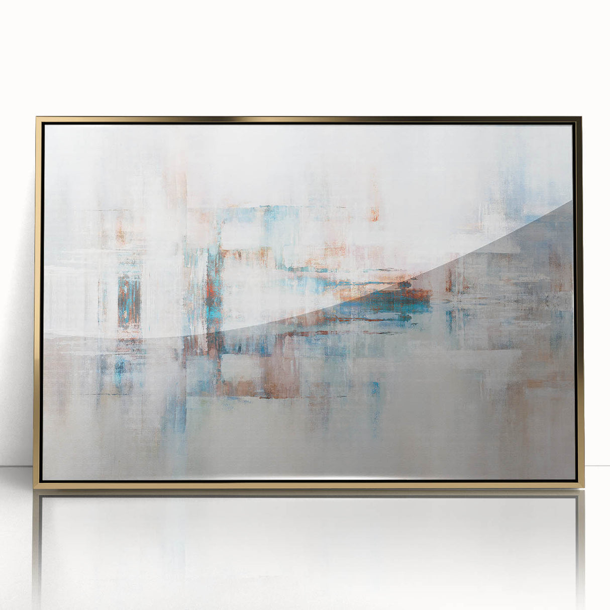 Abstract wall art canvas showcasing vibrant colors and dynamic shapes, perfect for modern decor, emphasizing creativity and energy.