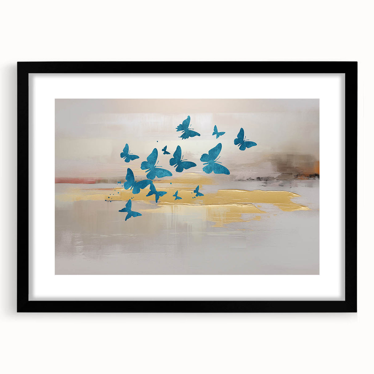 Abstract wall art canvas print in vibrant colors, showcasing swirling patterns and textures, perfect for modern home decor or office spaces.