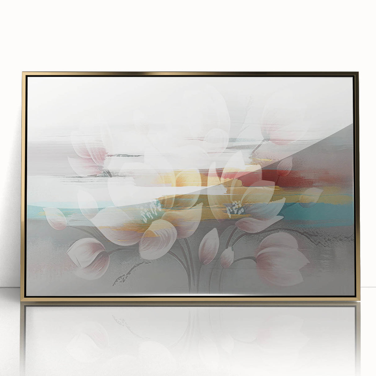 Abstract wall art canvas print showcasing vibrant colors and dynamic shapes, perfect for contemporary home decor and artistic expression.