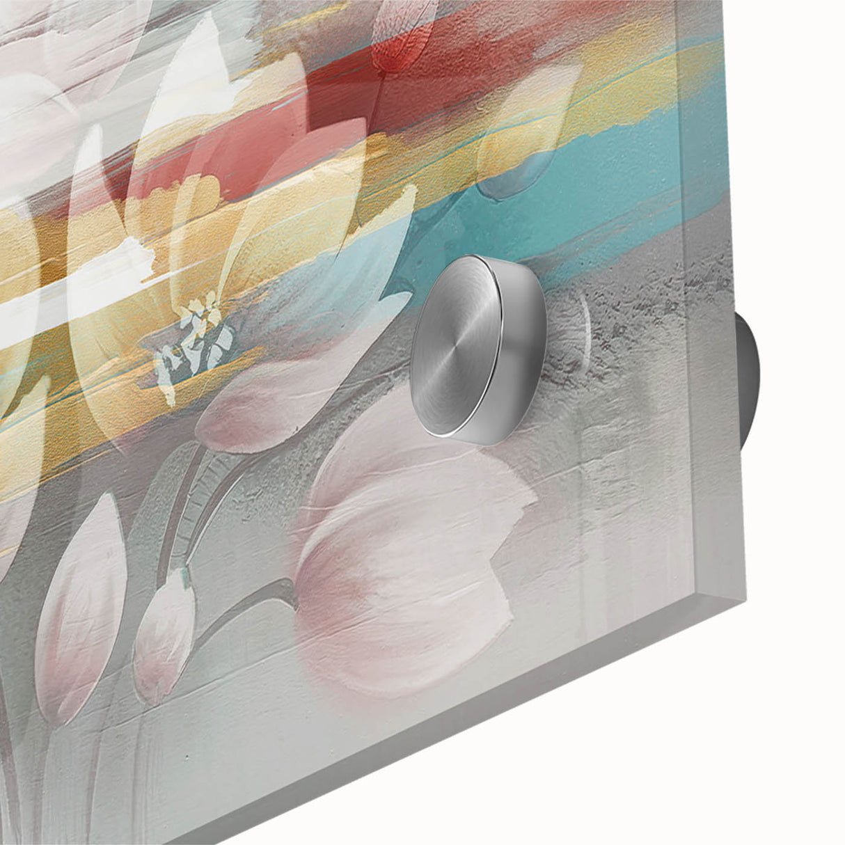 Colorful abstract wall art canvas print showcasing vibrant brush strokes and flowing shapes, perfect for adding a modern touch to home decor.