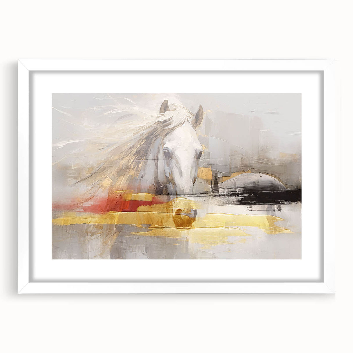 Colorful abstract canvas artwork showcasing vibrant geometric patterns and bold brush strokes, ideal for modern home decor and artistic expression. The piece evokes creativity and energy, perfect for enhancing interior spaces with its striking design.