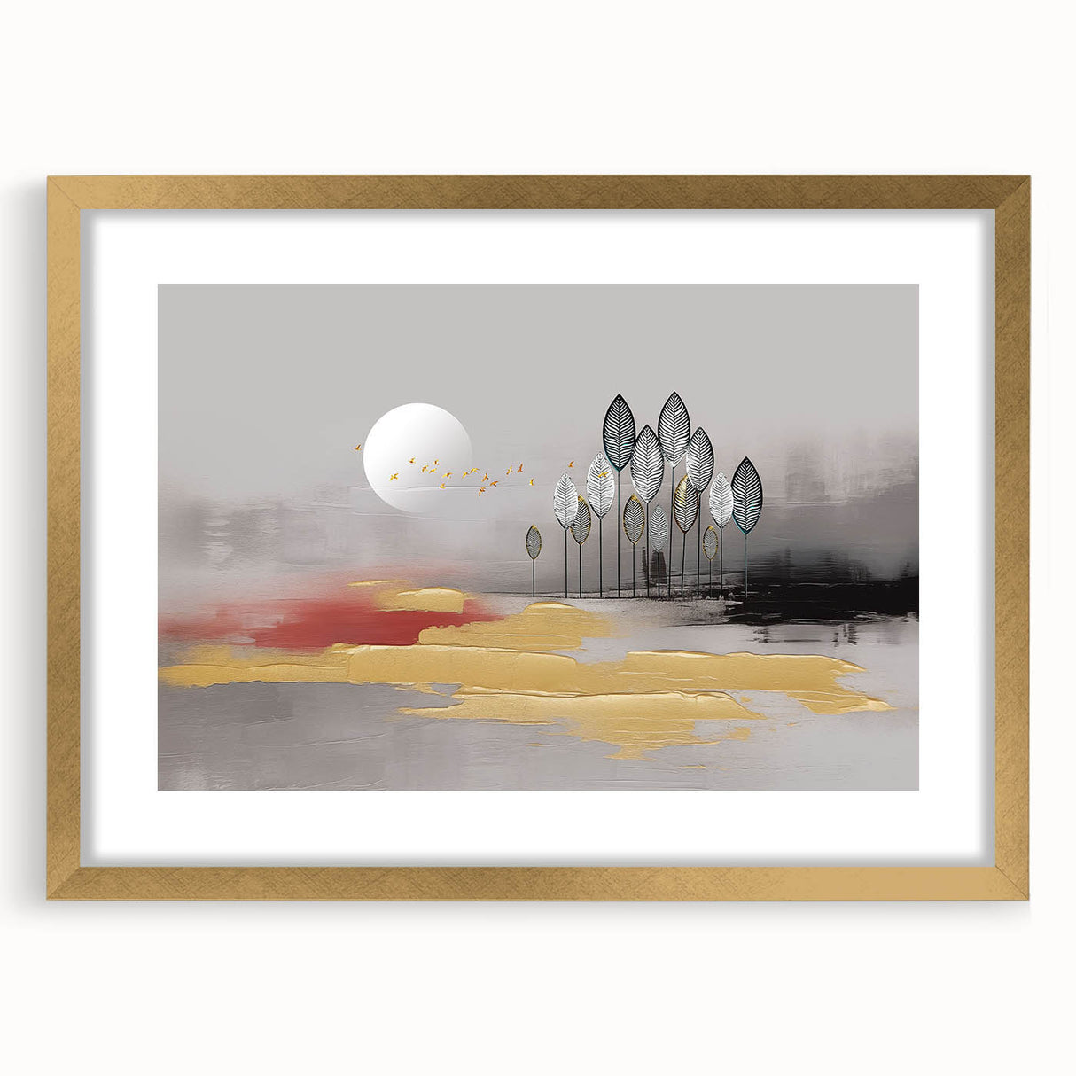 Vibrant abstract wall art canvas showcasing a colorful geometric design with bold hues of blue, orange, and yellow, perfect for modern home decor or office spaces.