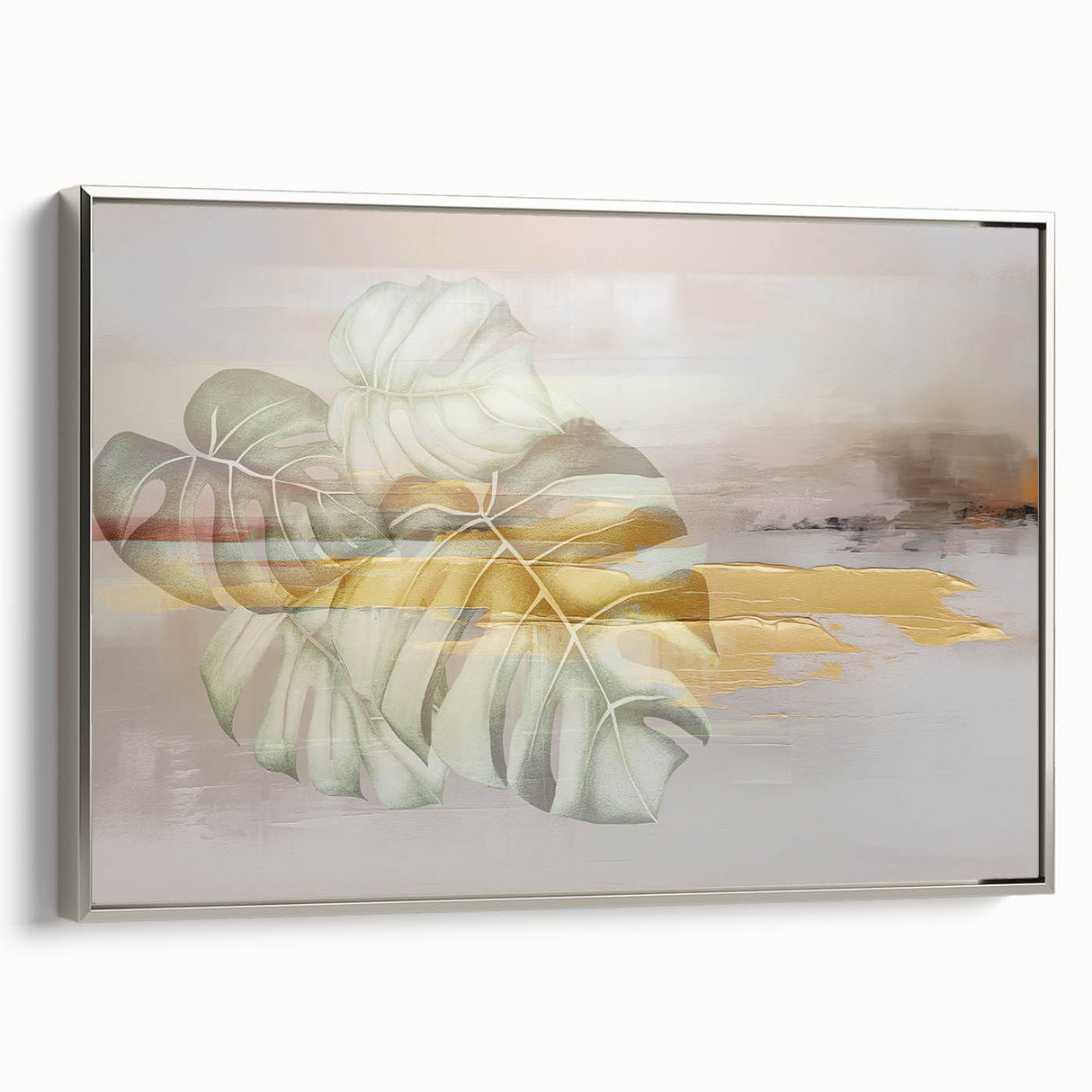 Abstract wall art print featuring vibrant colors and geometric shapes on a textured canvas, ideal for modern home decor and styling.