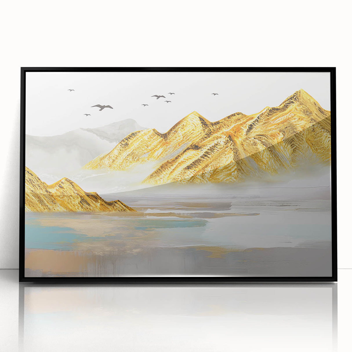 Abstract wall art canvas print showcasing vibrant colors and dynamic shapes, ideal for adding a modern touch to any room decor.