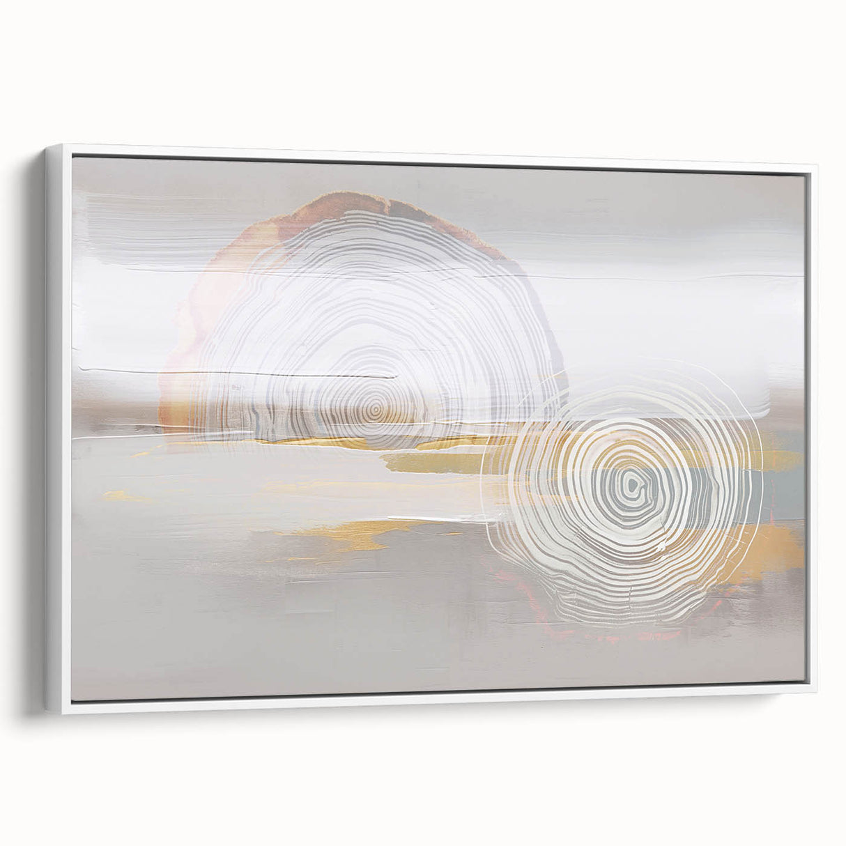 Vibrant abstract wall art canvas print showcasing fluid shapes and bright colors, ideal for modern home decor or artistic spaces.