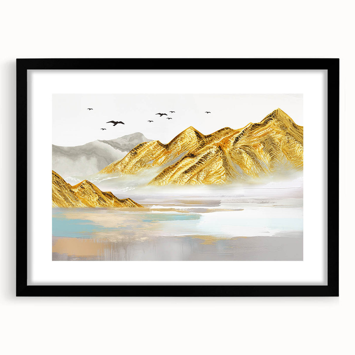 Colorful abstract wall art canvas print showcasing vibrant geometric patterns in blues, reds, and yellows, ideal for modern decor.