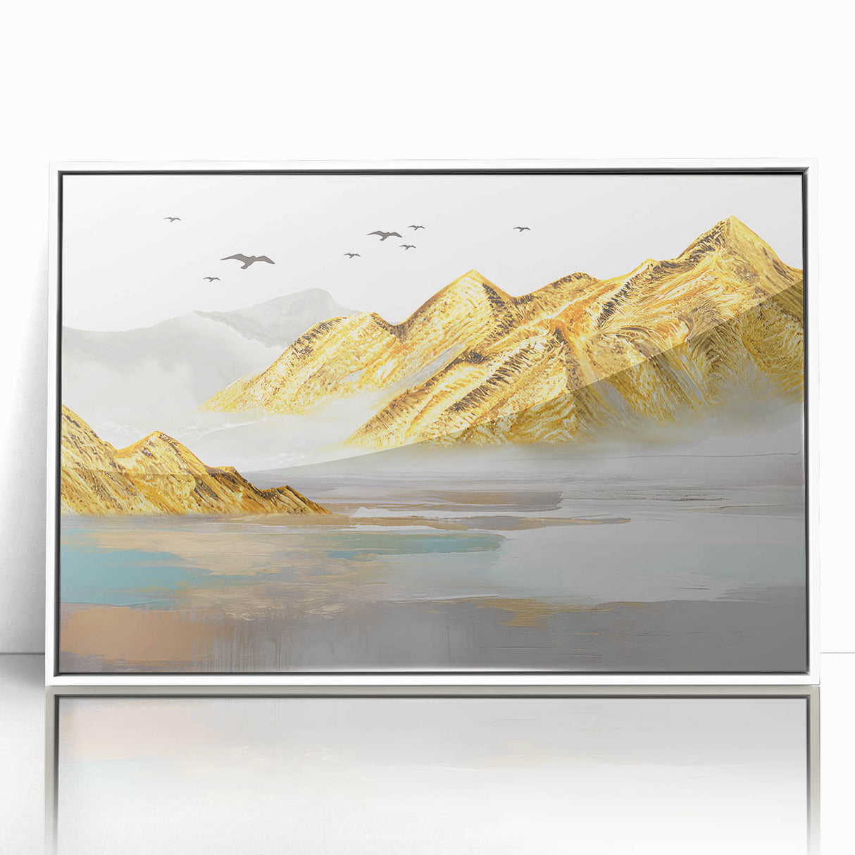 Abstract wall art canvas print showcasing vibrant colors and dynamic shapes, perfect for modern home decor, framed or unframed display.