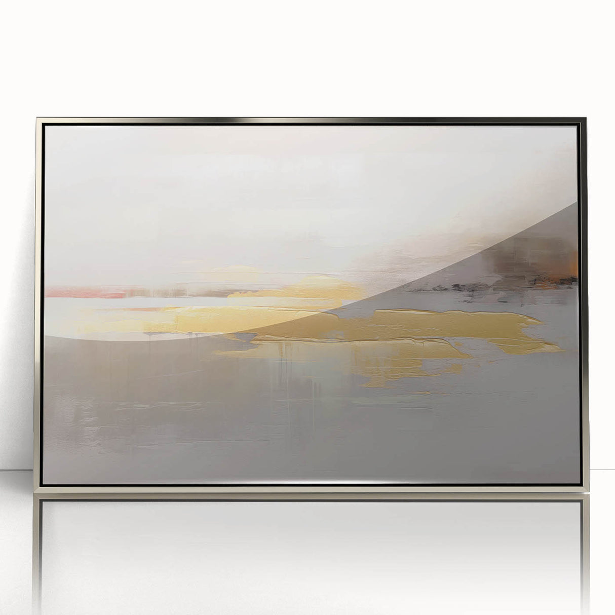 Colorful abstract wall art canvas print featuring bold shapes and vibrant colors, ideal for modern home decor or office spaces.