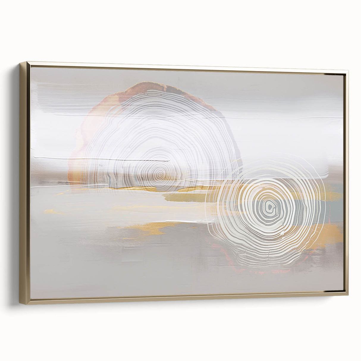 Colorful abstract wall art canvas print featuring swirling shapes in vibrant reds, blues, and yellows, ideal for modern home decor.