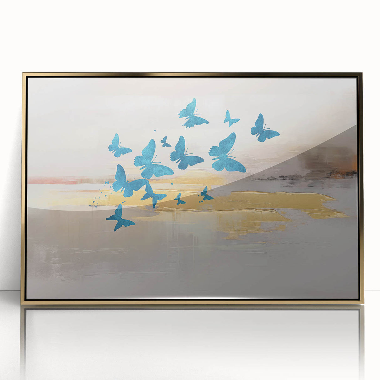 Vibrant abstract wall art canvas print showcasing bold colors and dynamic shapes, perfect for modern home decor or artistic spaces.