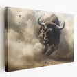 Vibrant rolled canvas showcasing a colorful animal-themed wall art design, featuring intricate patterns and textures, securely packaged in a protective cardboard tube. Perfect for adding a touch of wildlife inspiration to any room's decor.