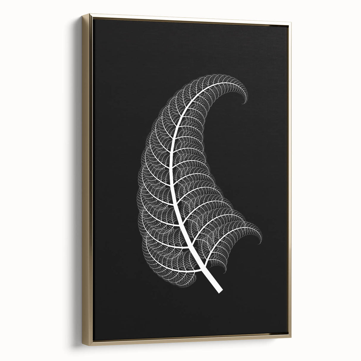 Framed canvas artwork displaying a serene landscape with vibrant colors, featuring a gold frame that enhances the overall elegance, ideal for home decor.