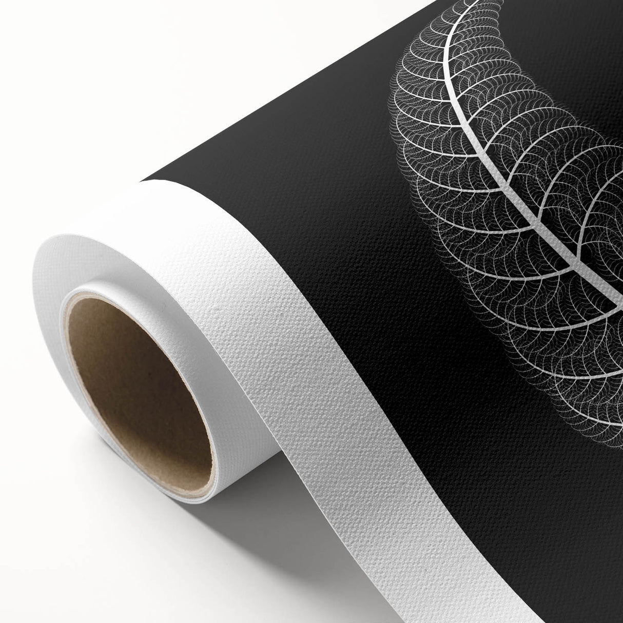 Rolled canvas featuring vibrant African tribal wall art with intricate patterns, elegantly packaged in a protective cardboard tube, perfect for home decor enthusiasts.