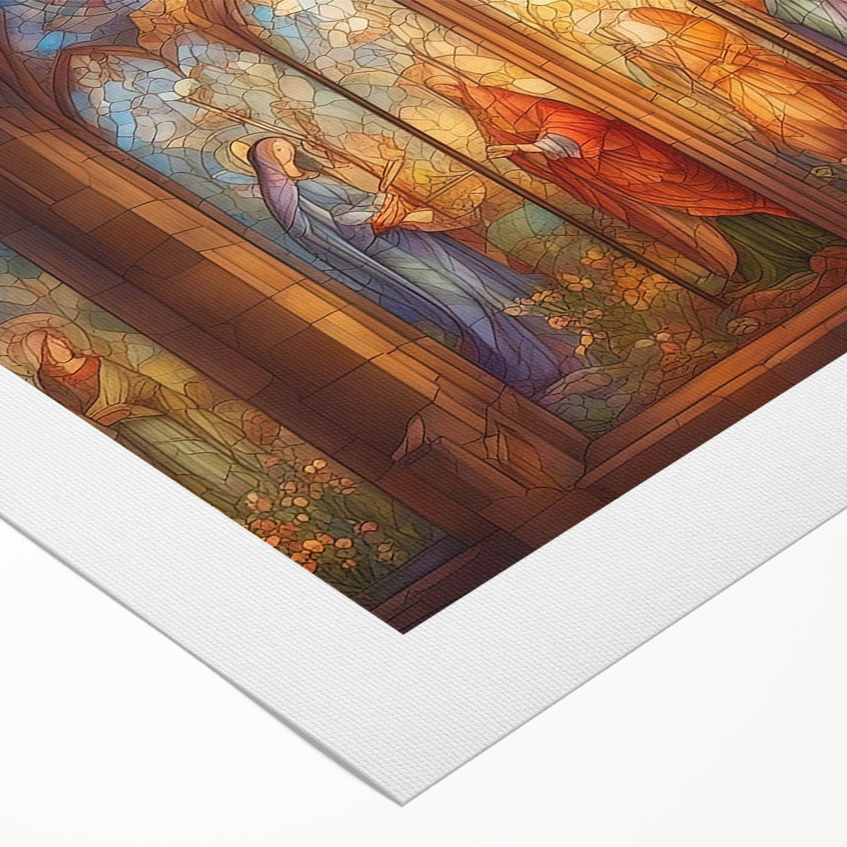 Rolled canvas showcasing vibrant African tribal wall art, featuring intricate patterns and rich colors, securely packaged in a durable cardboard tube for safe transport.