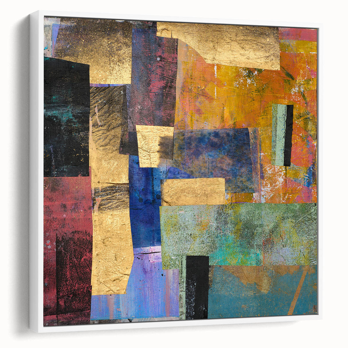 Colorfield Gold – Neutral Abstract Prints from Earthen Harmony Series