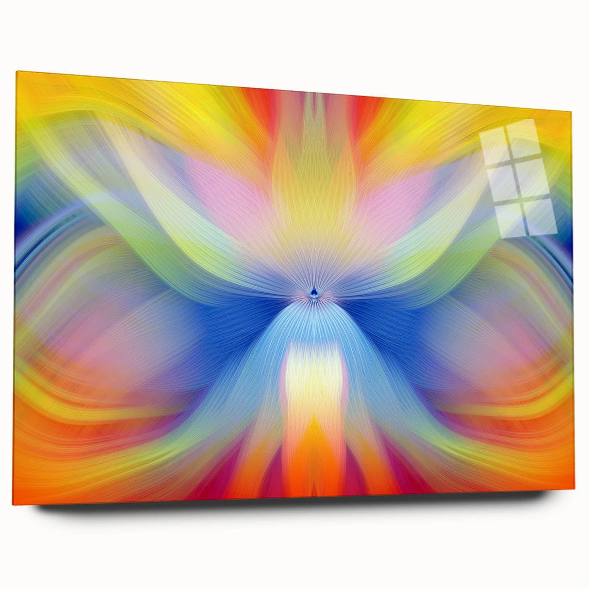 Fluid Abstract Art Collection in Rainbow Tones - Fluid Art Paintings for Walls