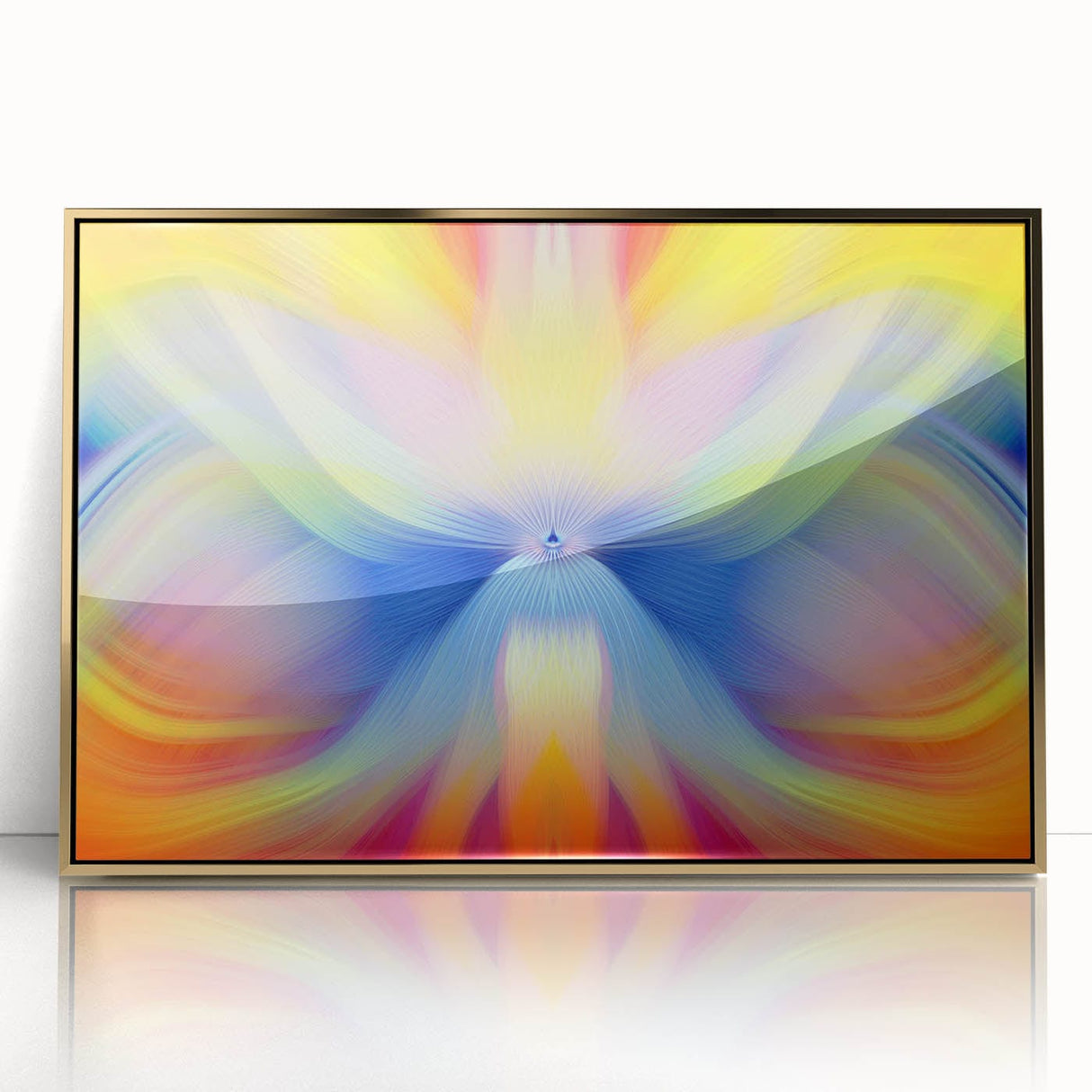 Fluid Abstract Art Collection in Rainbow Tones - Fluid Art Paintings for Walls