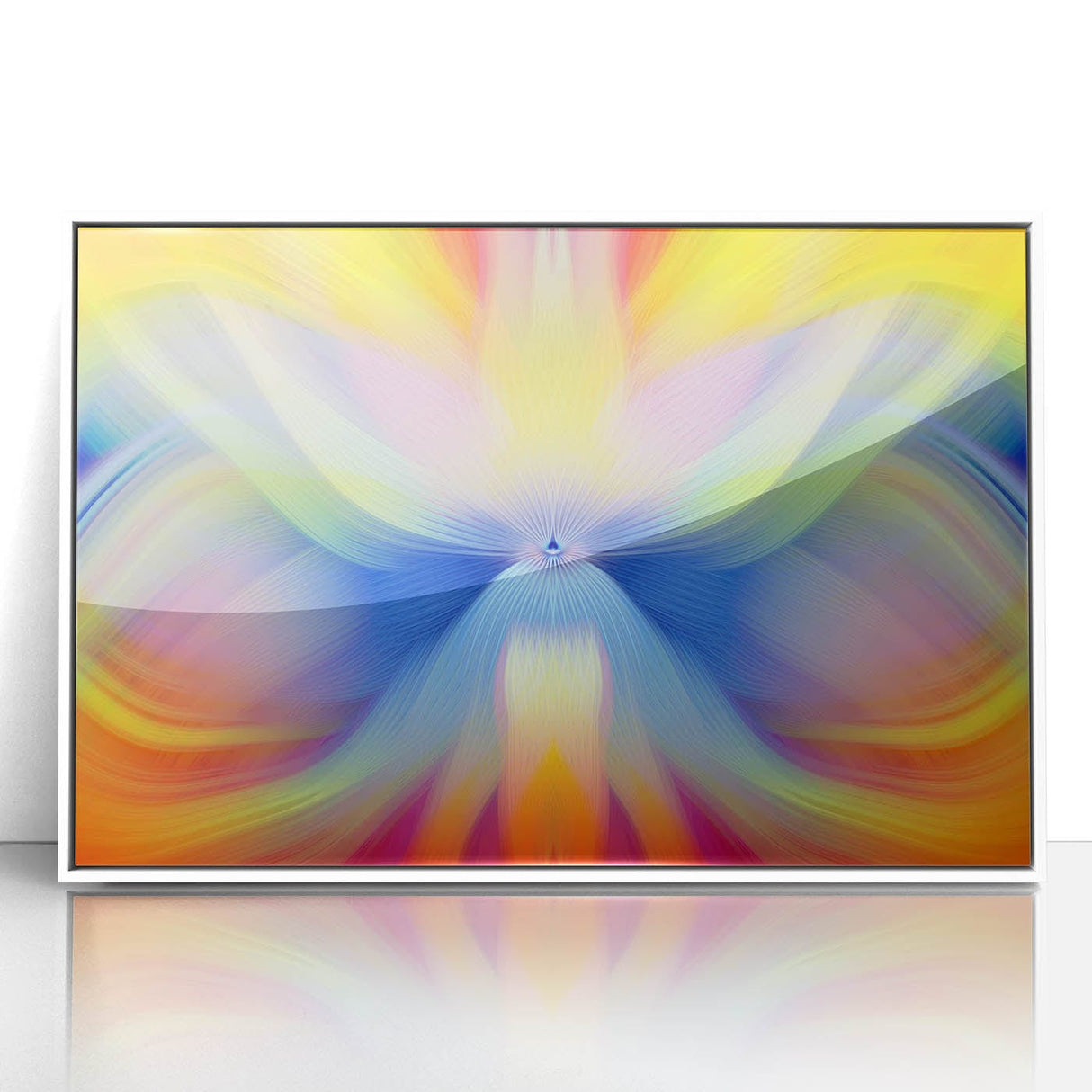 Fluid Abstract Art Collection in Rainbow Tones - Fluid Art Paintings for Walls