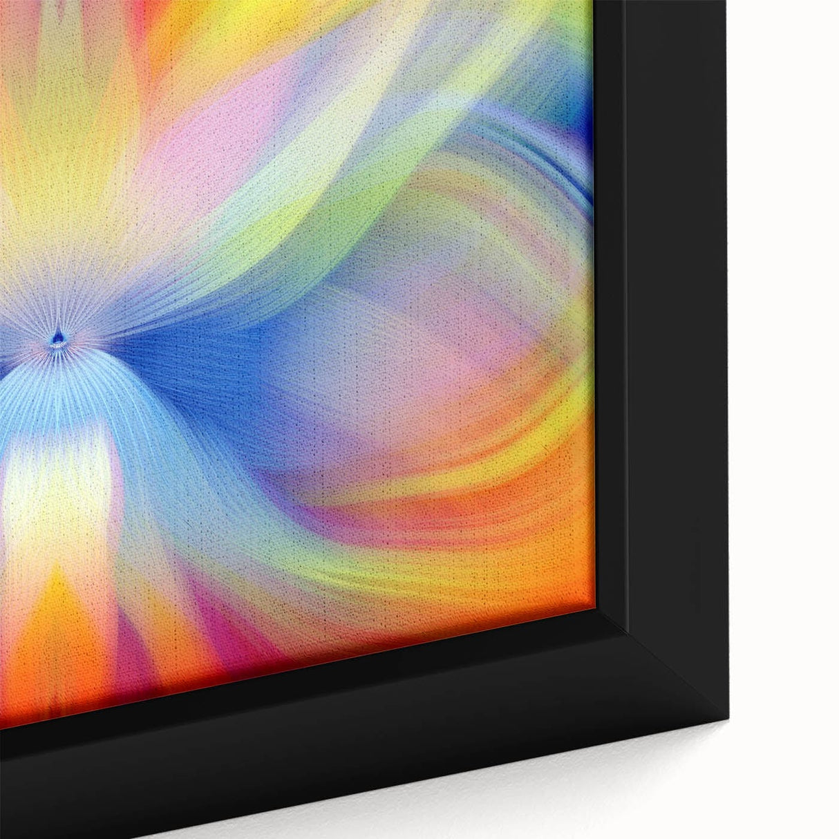 Fluid Abstract Art Collection in Rainbow Tones - Fluid Art Paintings for Walls