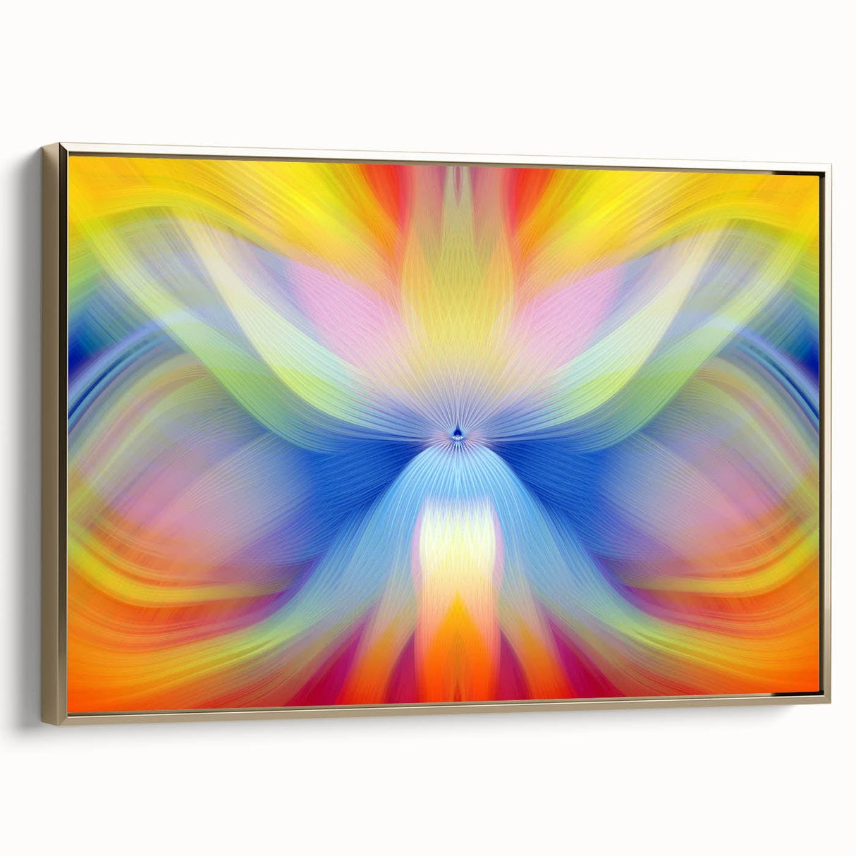 Fluid Abstract Art Collection in Rainbow Tones - Fluid Art Paintings for Walls