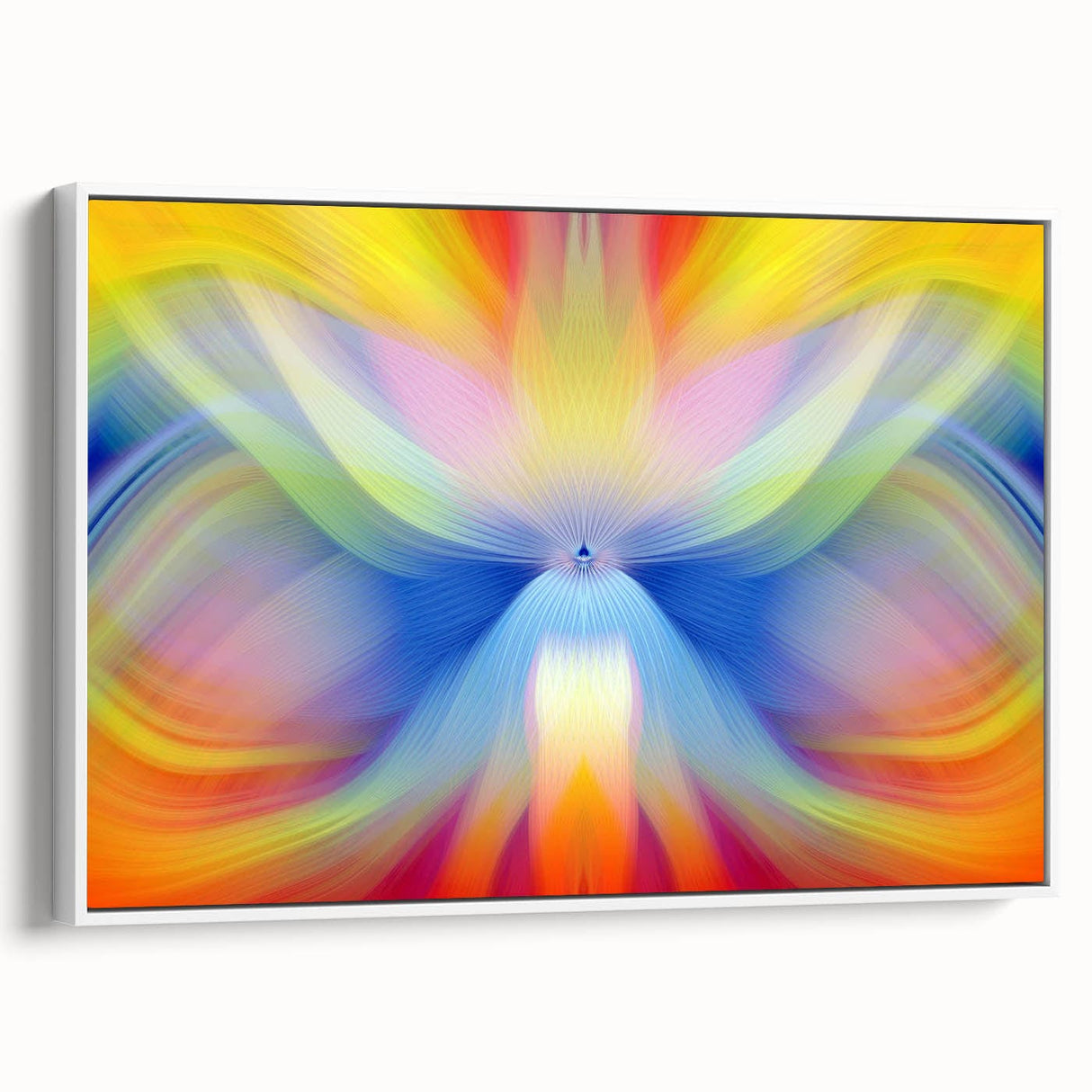 Fluid Abstract Art Collection in Rainbow Tones - Fluid Art Paintings for Walls