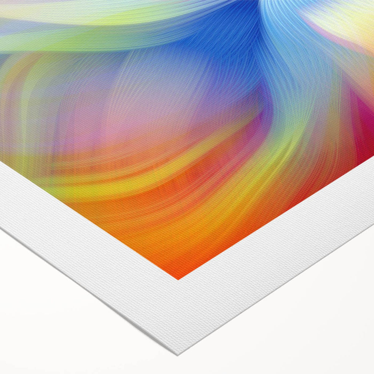 Fluid Abstract Art Collection in Rainbow Tones - Fluid Art Paintings for Walls