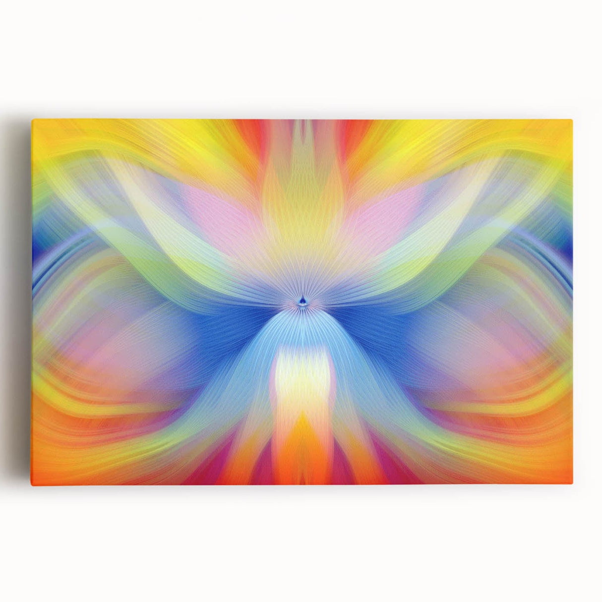 Fluid Abstract Art Collection in Rainbow Tones - Fluid Art Paintings for Walls