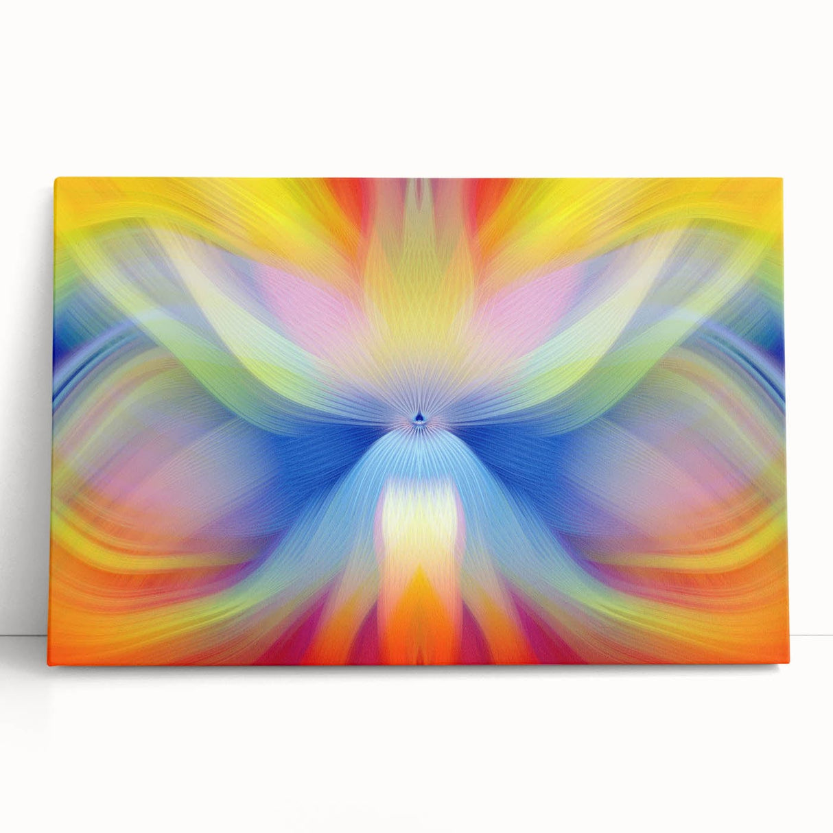 Fluid Abstract Art Collection in Rainbow Tones - Fluid Art Paintings for Walls