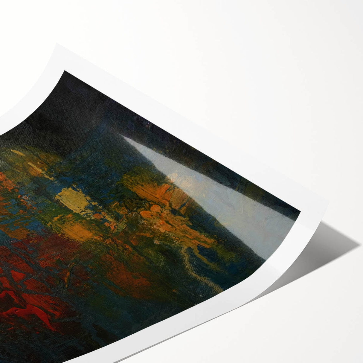 Moody Modern Wall Art – Abstract Expressionist Painting in Bold Hues